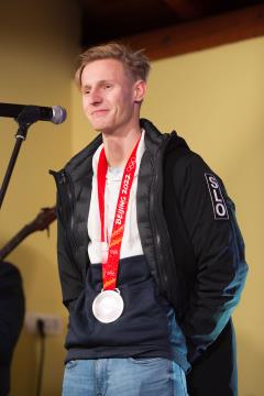 Sprejem Lovra Kosa - Lovro z medaljo